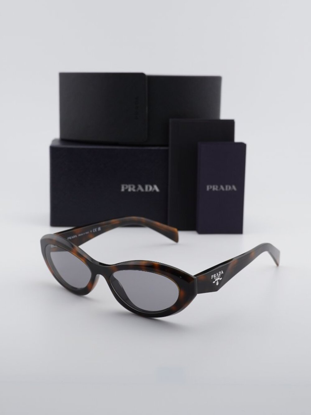 Prada PR 26ZS 20D50Q Cat Eye Sunglasses - Havana / Brown